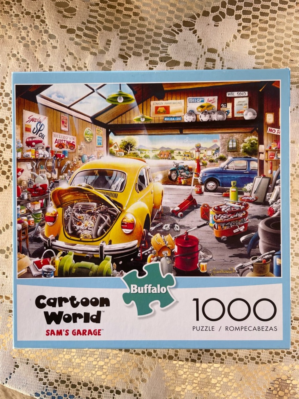 Buffalo 1000 Piece Jigsaw Puzzle Cartoon World Sam's Garage
